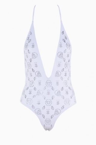 PHILIPP PLEIN WOMEN`S SWIMMING SUIT CRISTAL MONOKINI