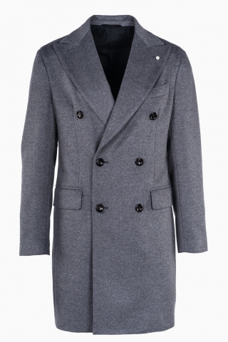 LUIGI BIANCHI MEN`S 6 BUTTONS COAT