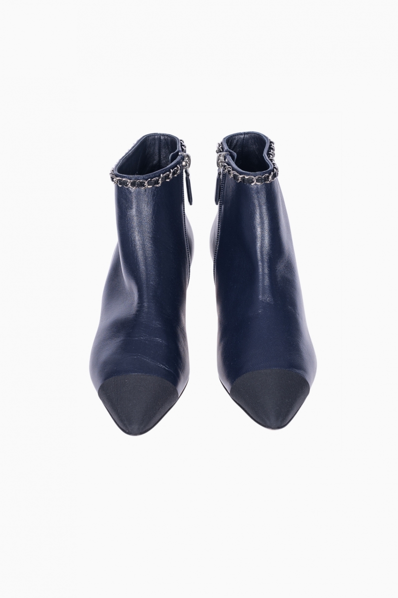 CHANEL TRIM WOMEN'S BOOTS