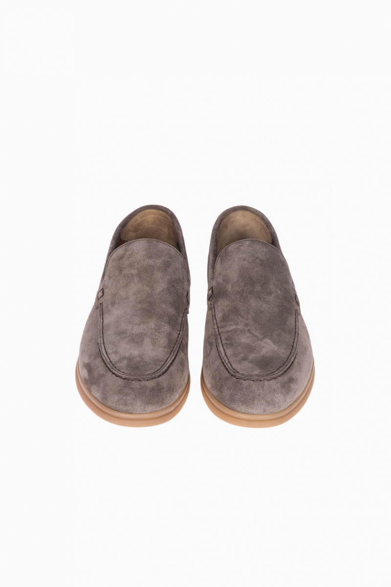 DOUCAL`S MEN`S KNOT SUEDE LOAFERS