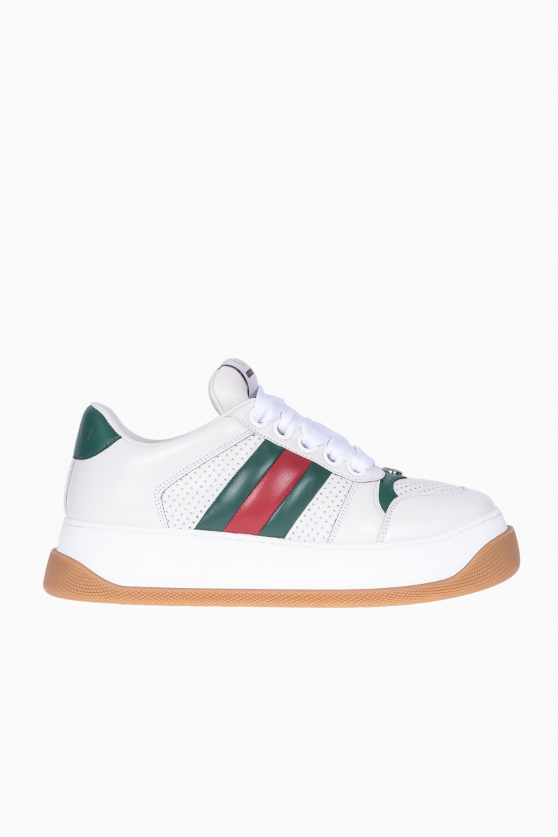 GUCCI SCREENER MEN'S SNEAKERS WITH WEB