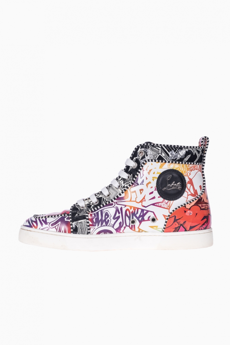 Louboutin graffiti shoes best sale