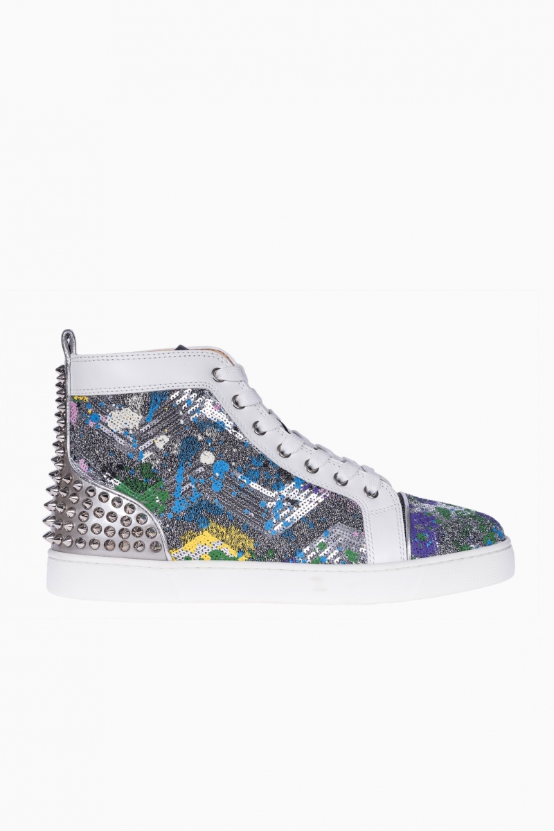 CHRISTIAN LOUBOUTIN HIGH-TOP SPIKES MEN`S SNEAKERS