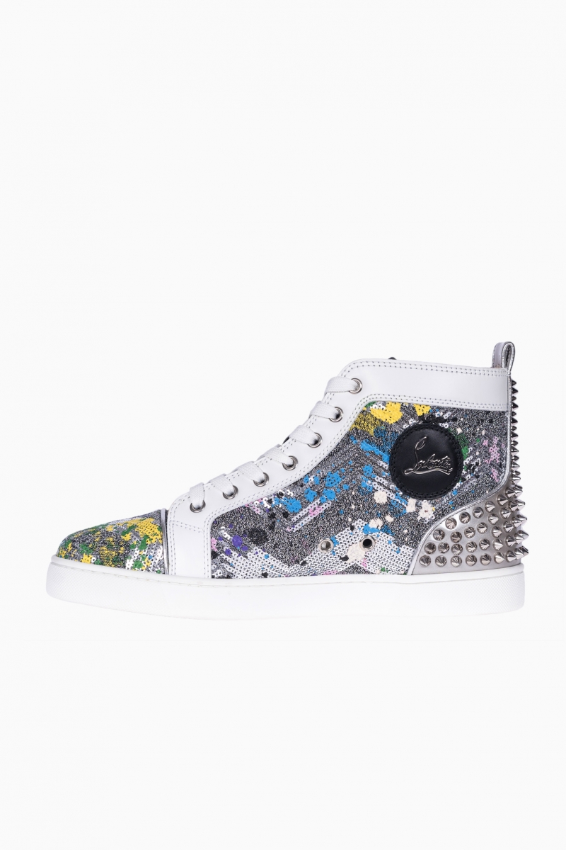 CHRISTIAN LOUBOUTIN HIGH-TOP SPIKES MEN`S SNEAKERS