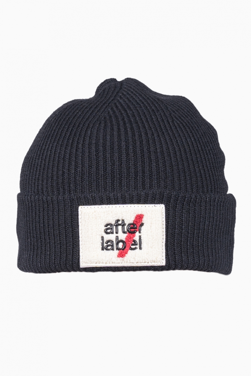 AFTER LABEL  MEN'S BEANIE PATCH LOGO