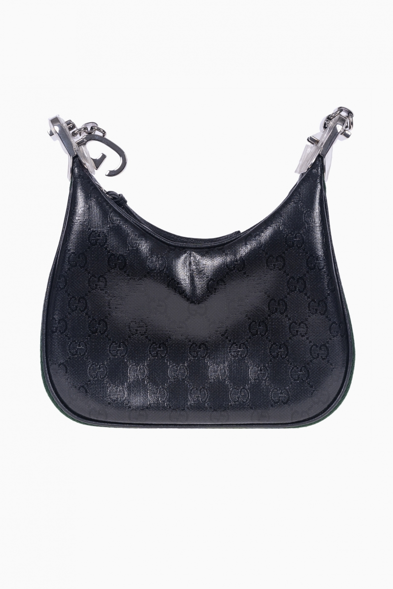 GUCCI WOMEN'S BAG SMALL GG CRYSTAL CANVAS ATTACHE