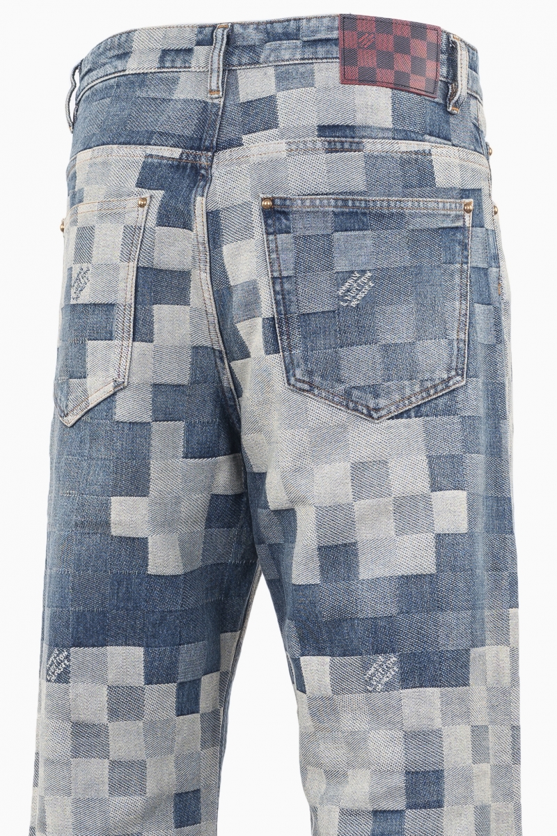 LOUIS VUITTON HERREN-DAMIER-DENIM-SKATE-JEANS