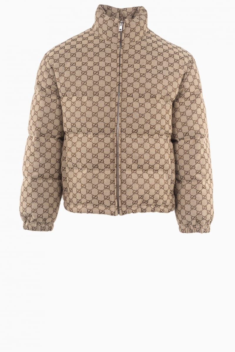 CHAQUETA BOMBER DE LONA GUCCI GG PARA MUJER