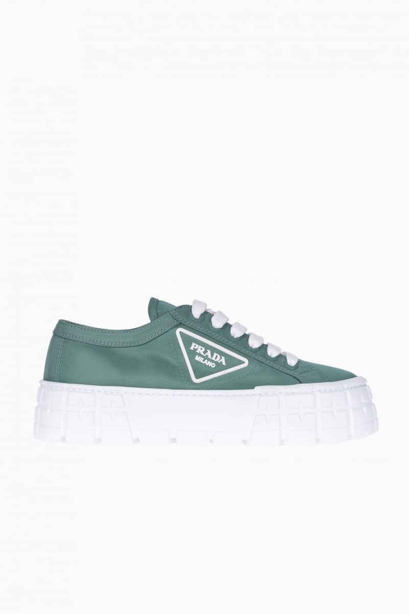 PRADA DOUBLE WHEEL LOW-TOP WOMEN'S SNEAKERS