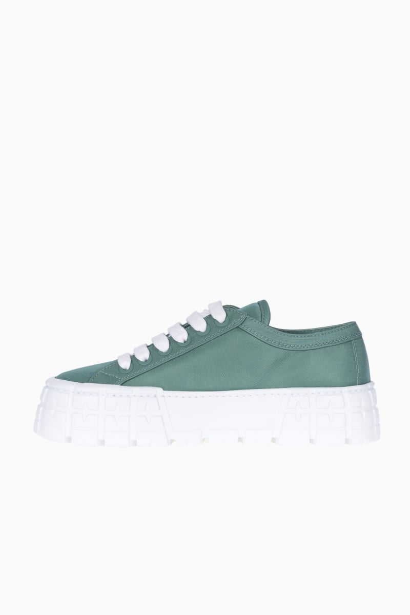 PRADA DOUBLE WHEEL LOW-TOP WOMEN'S SNEAKERS