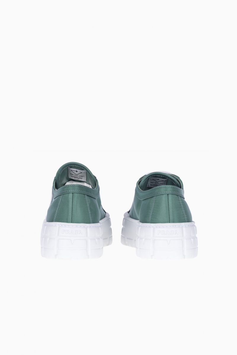 PRADA DOUBLE WHEEL LOW-TOP WOMEN'S SNEAKERS