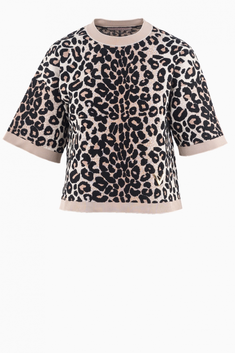 VALENTINO GARAVANI WOMEN'S LEOPARD PRINT BLOUSE